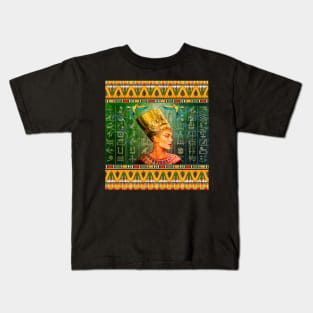 Nefertiti Pattern Kids T-Shirt